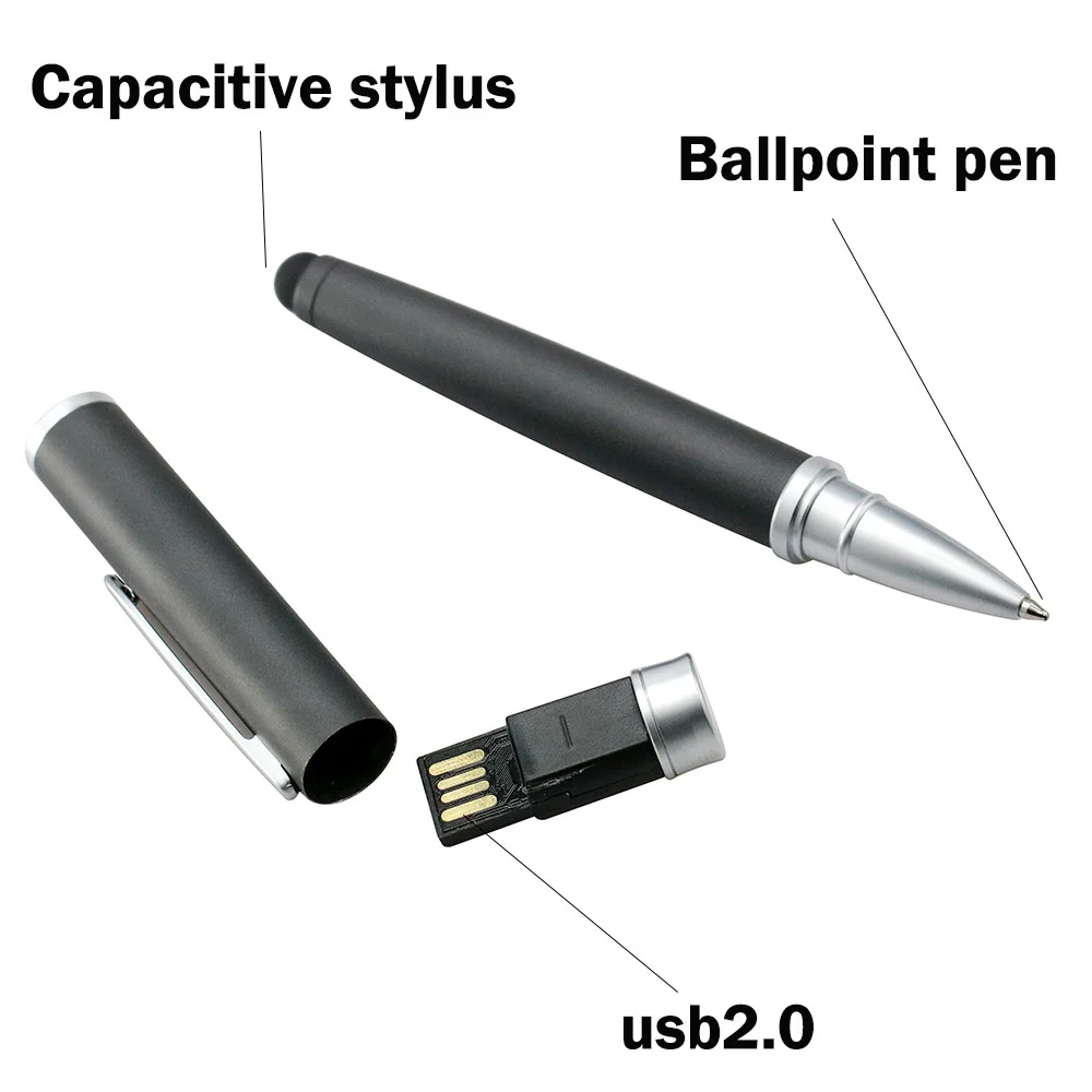 Флешка Металлическая Ручка Стилус Актис Pen Stylus Actis R241 черный 8 Гб - фото 5