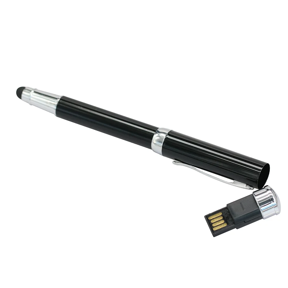 Флешка Металлическая Ручка Стилус Грома Pen Stylus Groma R243 черный 4 Гб - фото 2