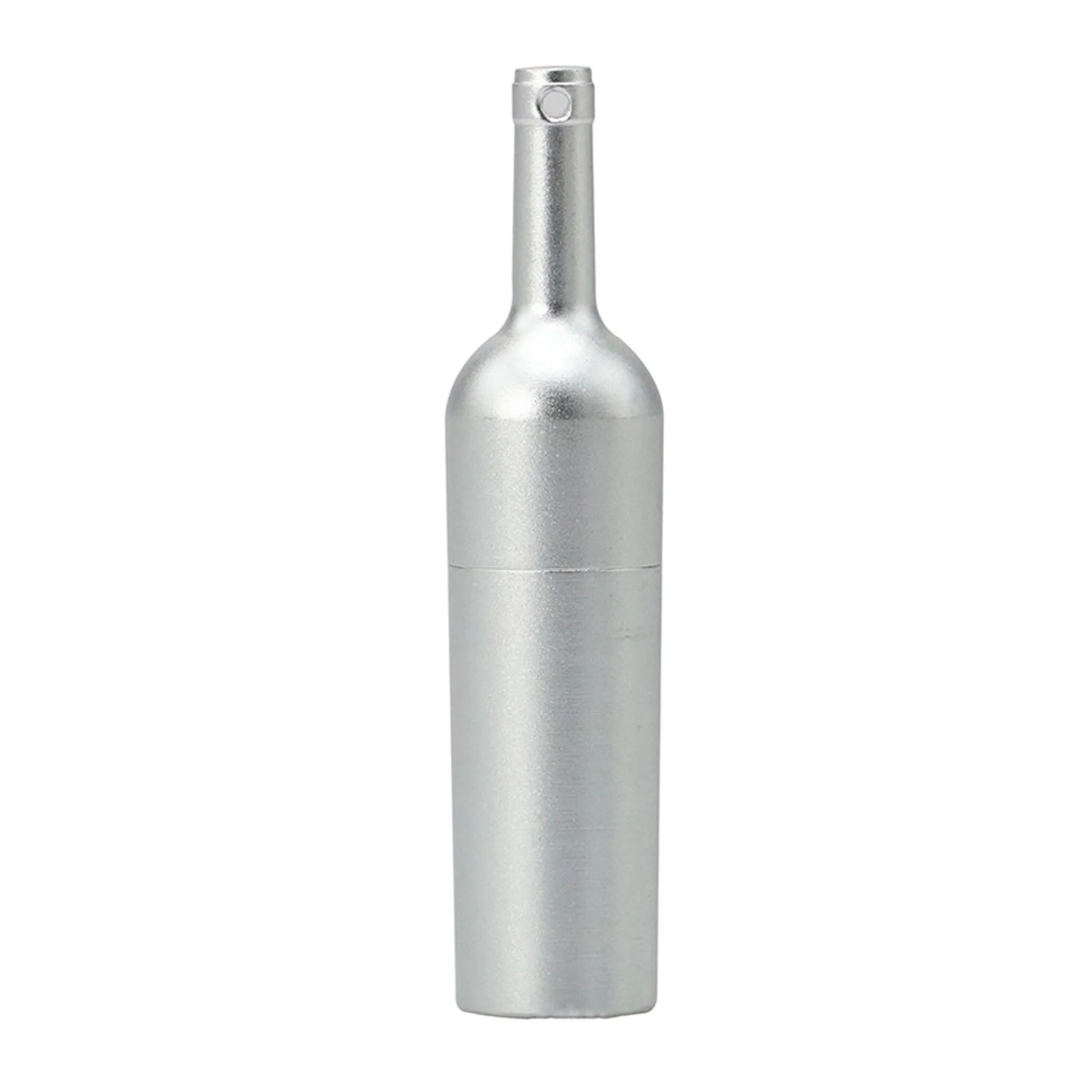 Флешка Металлическая Бутылка вина Bottle Wine R251 серебряный 4 Гб - фото 1