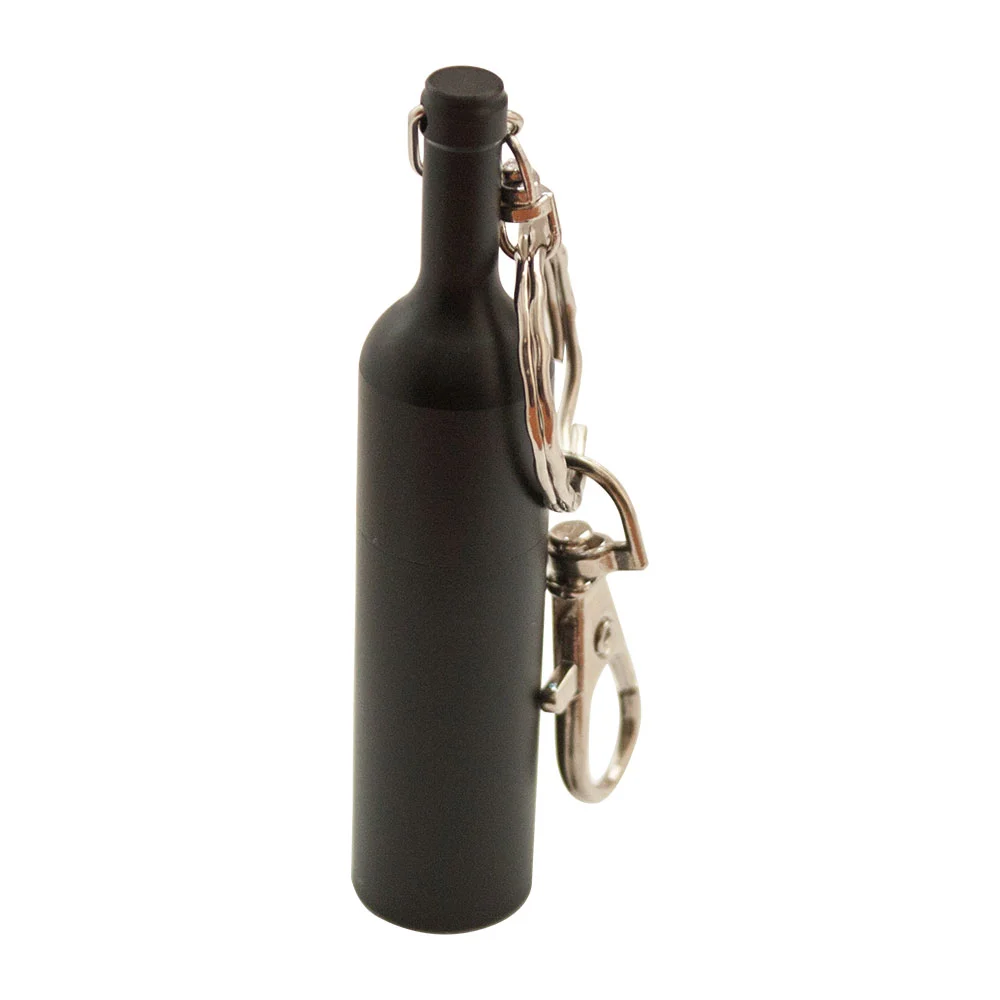 Флешка Металлическая Бутылка вина Bottle Wine R251 черный 1 Гб - фото 2
