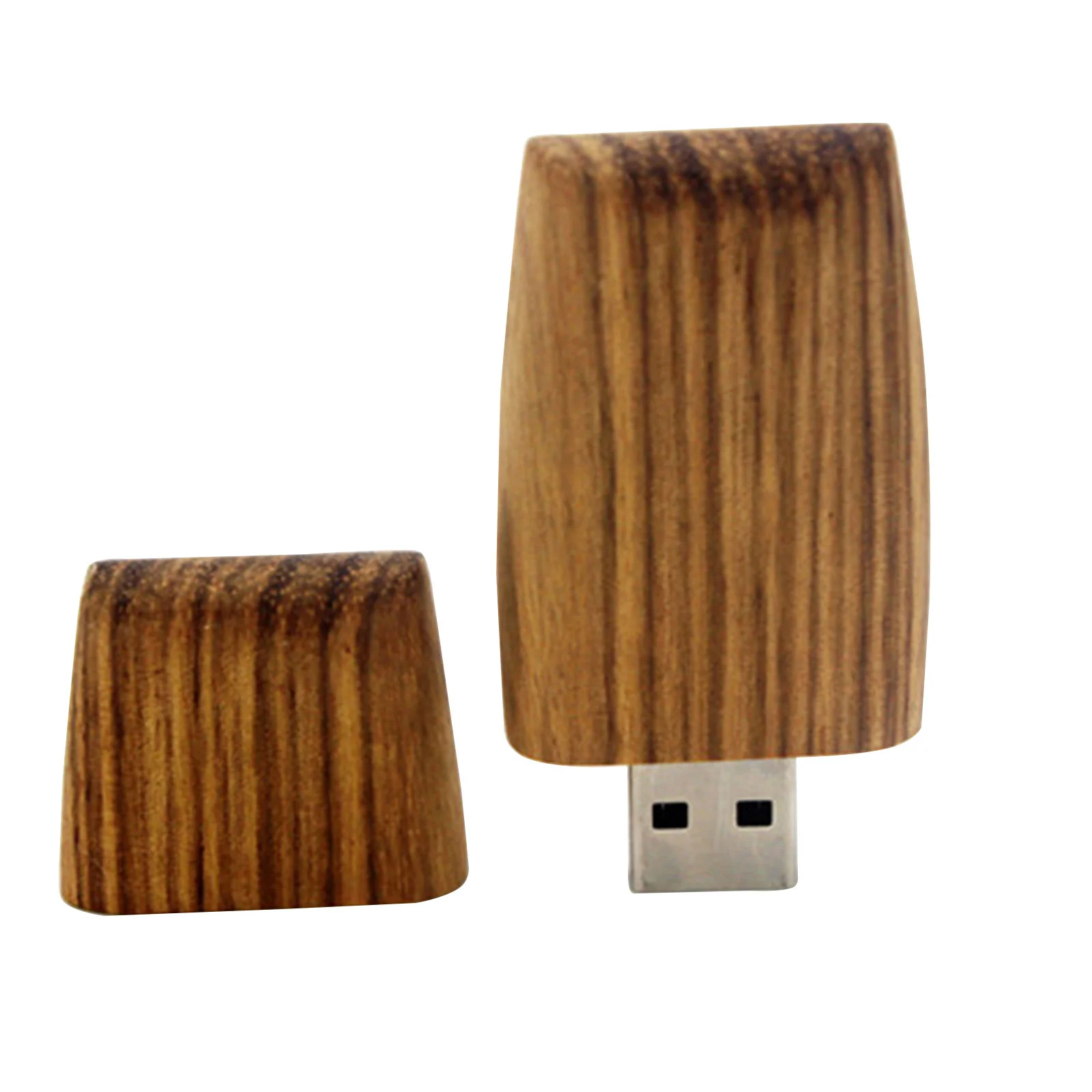 Флешка Деревянная Конфета Candy Wood F258 коричневая 8 Гб - фото 3