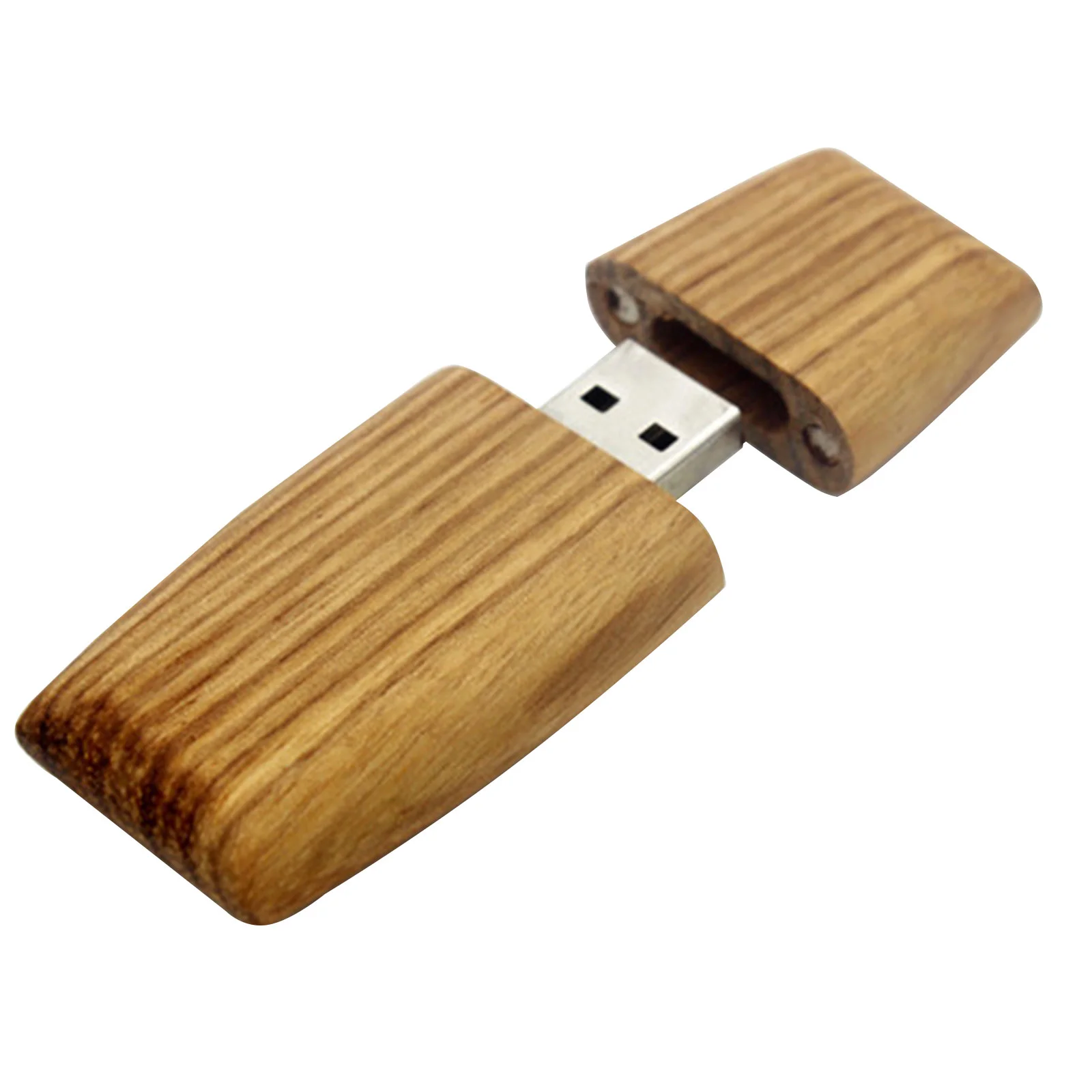 Флешка Деревянная Конфета Candy Wood F258 коричневая 32 Гб - фото 3