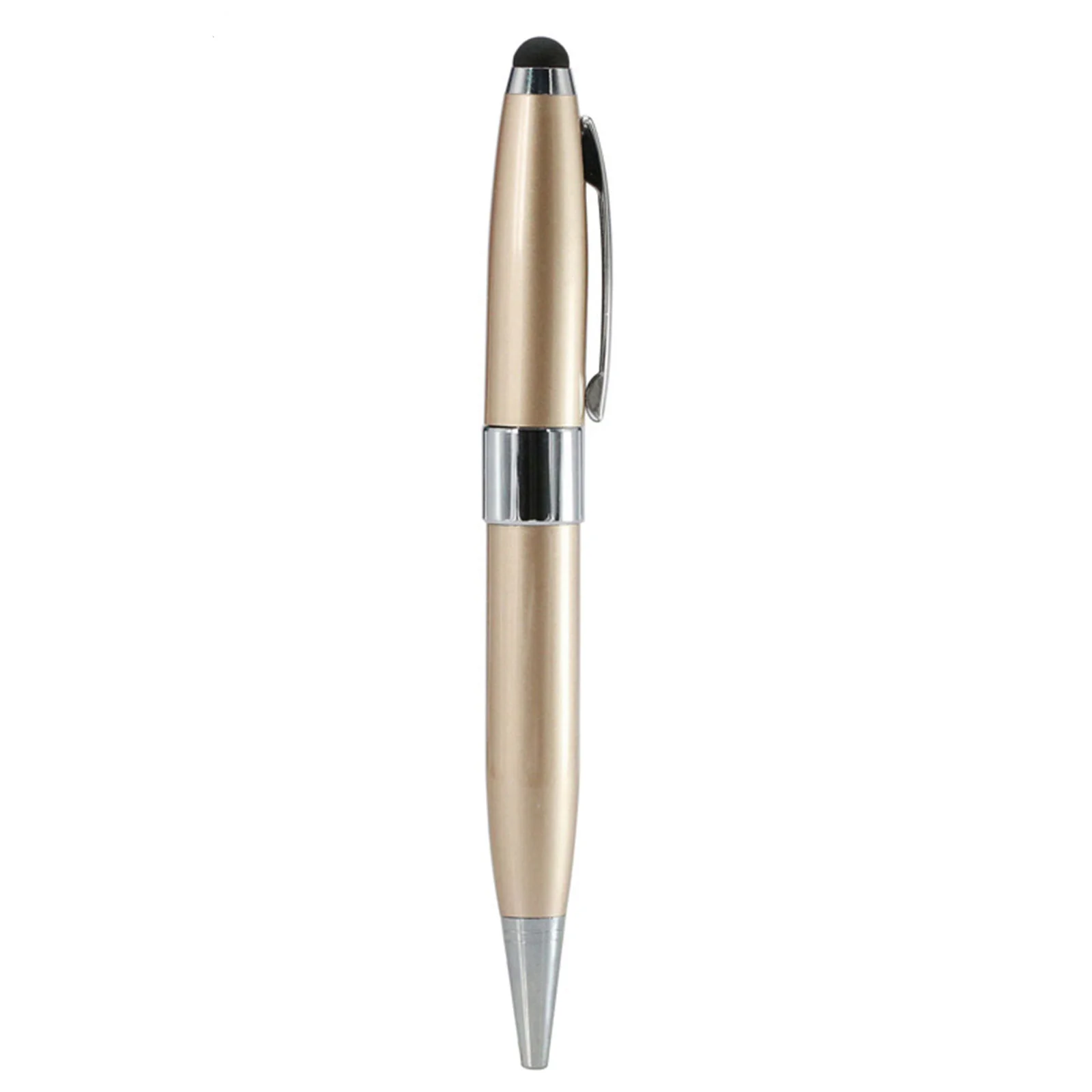 Флешка Металлическая Ручка Стилус OTG Pen Stylus R266 золотистый 8 Гб - фото 1