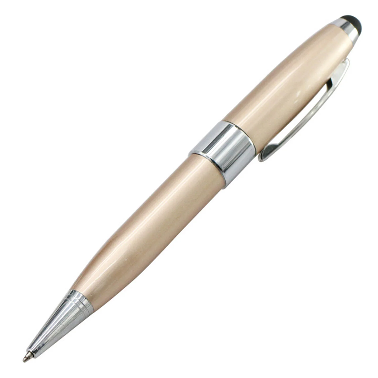 Флешка Металлическая Ручка Стилус OTG Pen Stylus R266 золотистый 8 Гб - фото 2