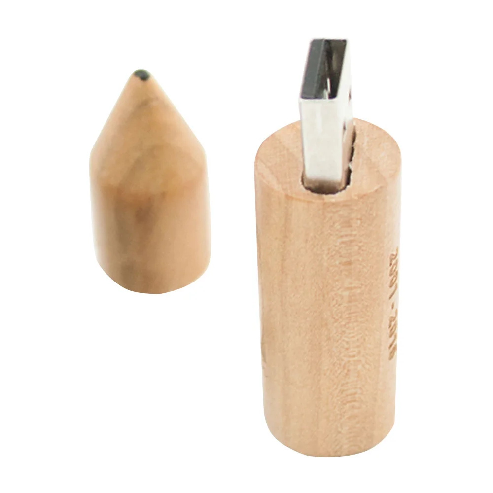 Флешка Деревянный Карандаш Pencil Wood F272 бежевый 4 Гб - фото 4
