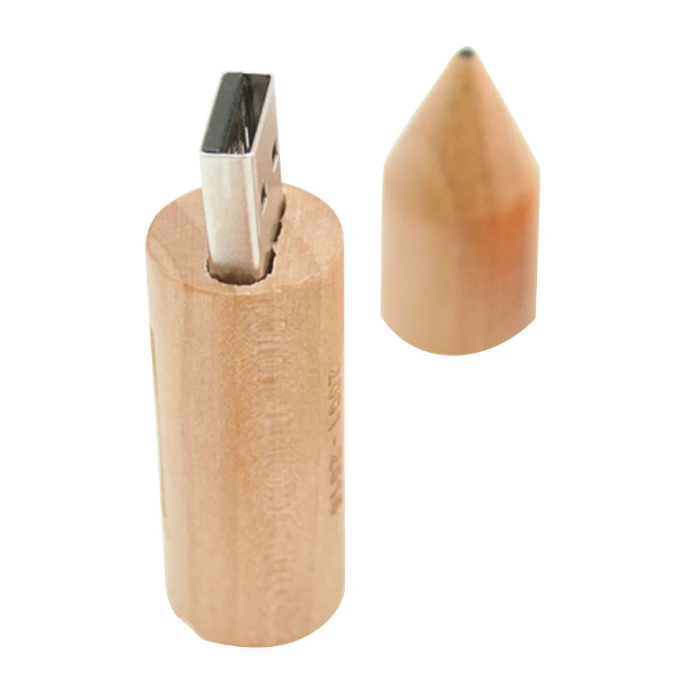 Флешка Деревянный Карандаш Pencil Wood F272 бежевый 64 Гб - фото 2