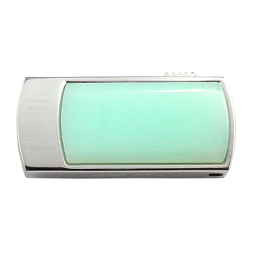 Флешка Каменная Хризопраз Chrysoprase Stone G287 1 ГБ Салатовый - фото 5
