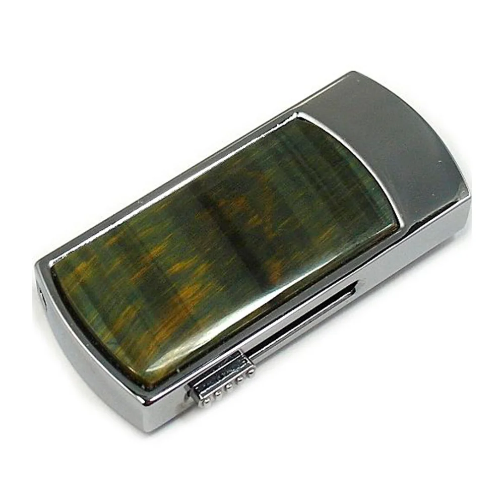 Флешка Каменная Тигровый глаз Tiger eye Stone G291 зеленая 512 Гб Желтый - фото 5