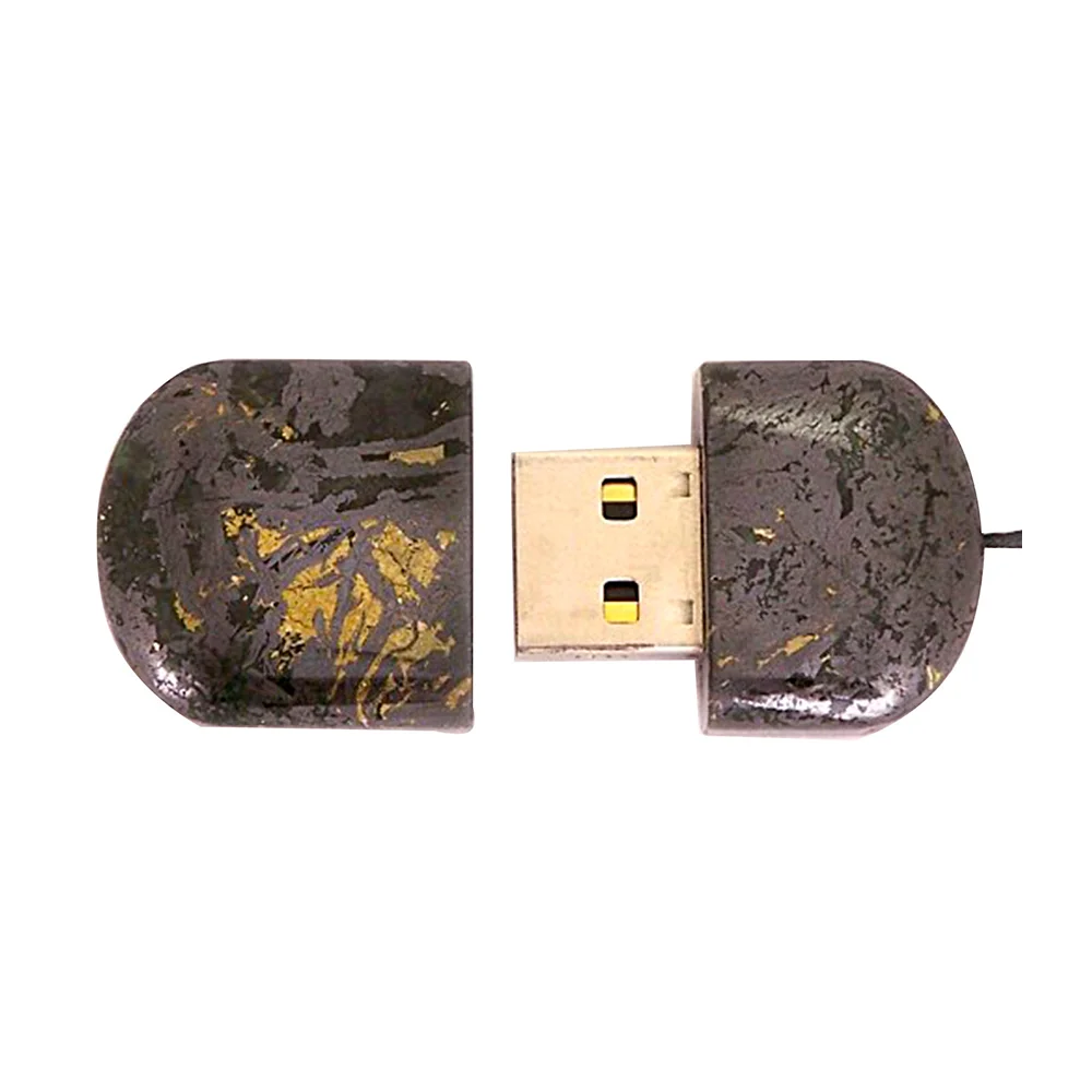 Флешка Каменная Гематит Hematite Stone R G292 красный 2 ТБ - фото 2