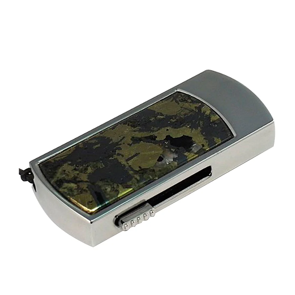 Флешка Каменная Гематит Hematite Stone B G292 коричневый 128 Гб - фото 3