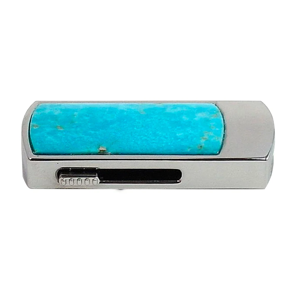 Флешка Каменная Бирюза Turquoise Stone C G293 голубой 2 Гб - фото 4