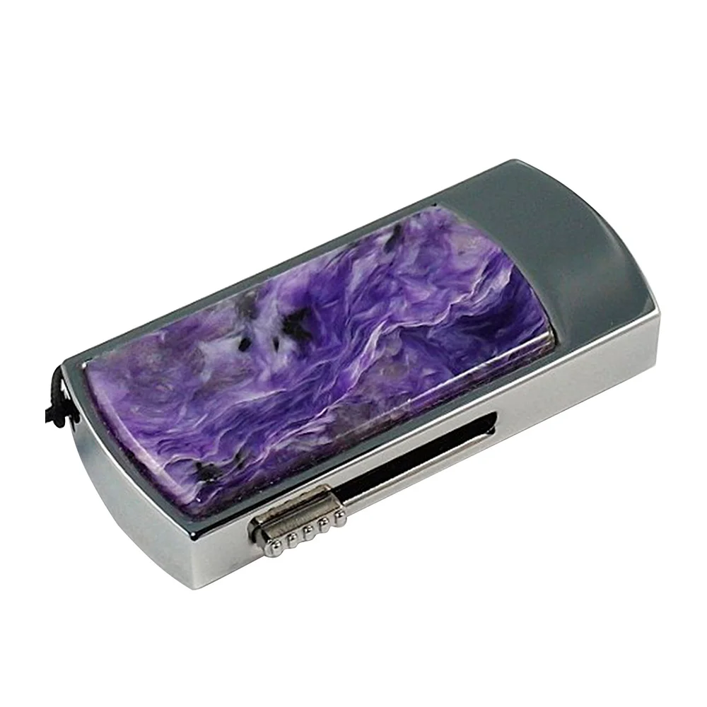 Флешка Каменная Чароит Charoite Stone S G294 фиолетовый 32 Гб - фото 3