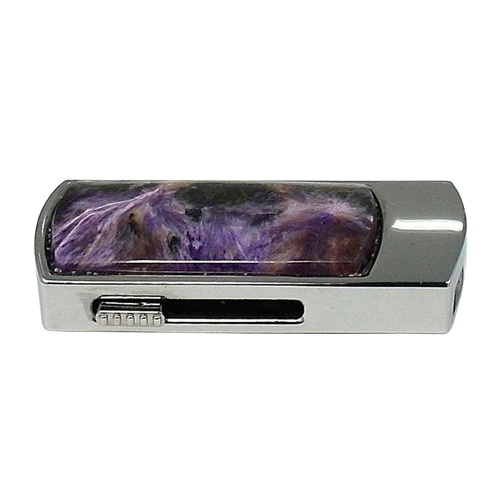 Флешка Каменная Чароит Charoite Stone F G294 фиолетовый 64 Гб - фото 3