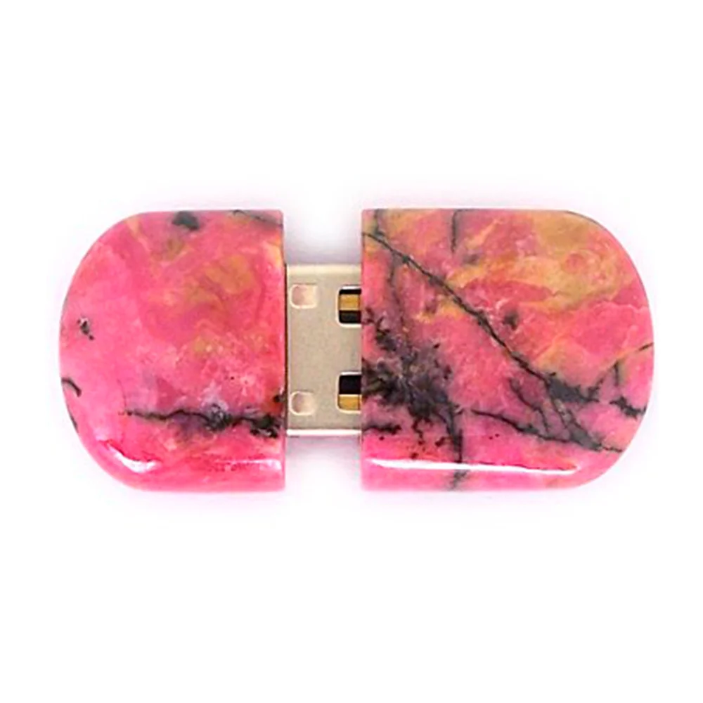 Флешка Каменная Родонит Rhodonite Stone Z G296 розовый 16 Гб - фото 3