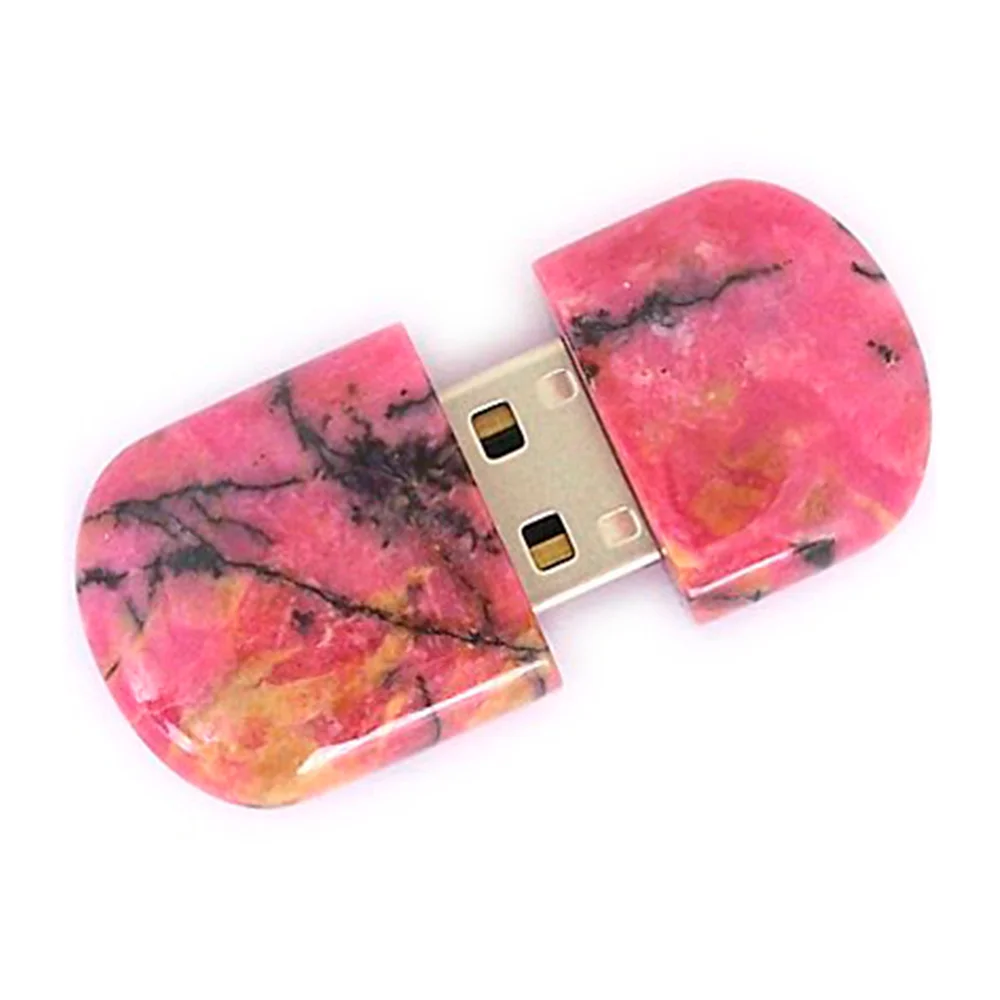 Флешка Каменная Родонит Rhodonite Stone Z G296 розовый 16 Гб - фото 5