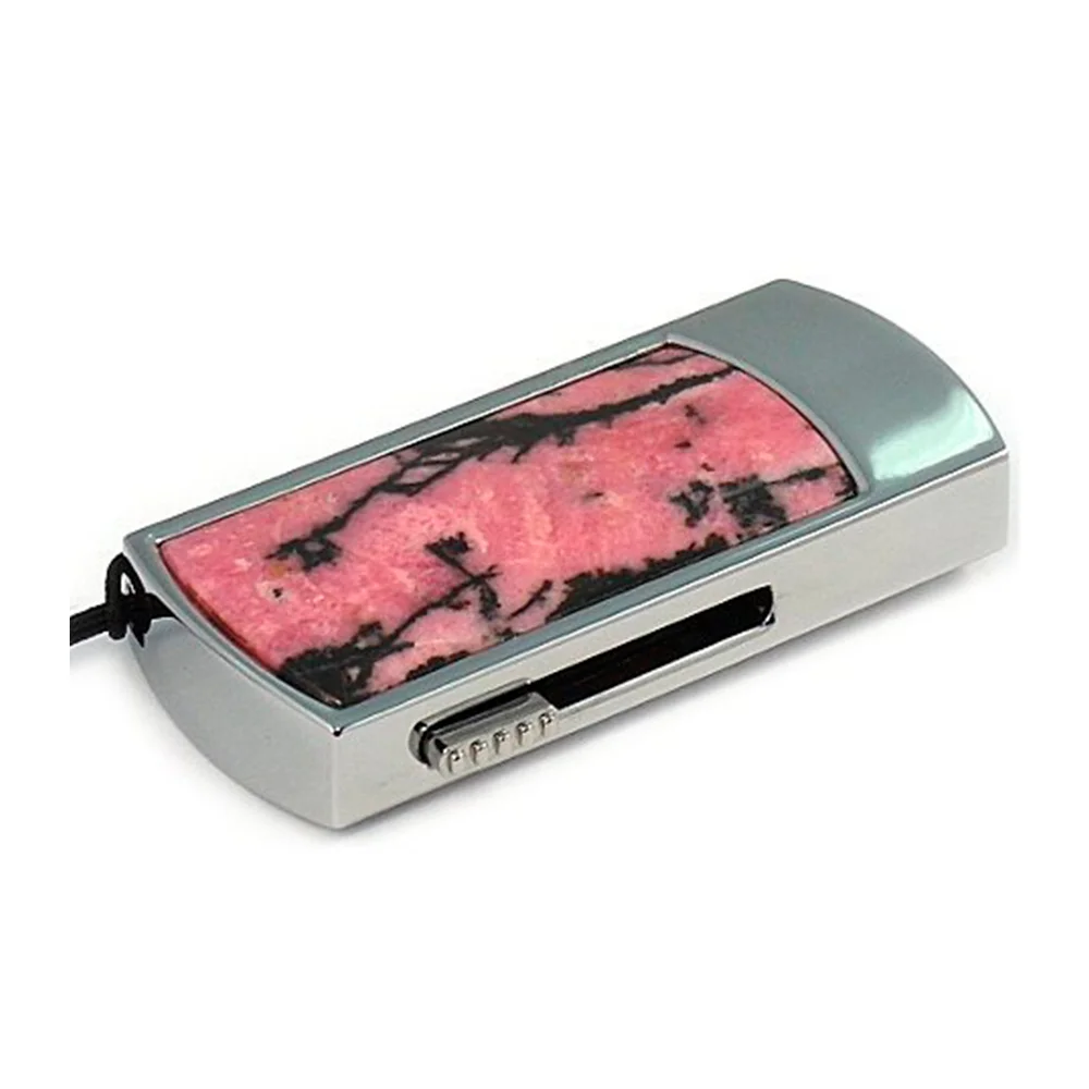 Флешка Каменная Родонит Rhodonite Stone F G296 розовый 16 Гб - фото 3