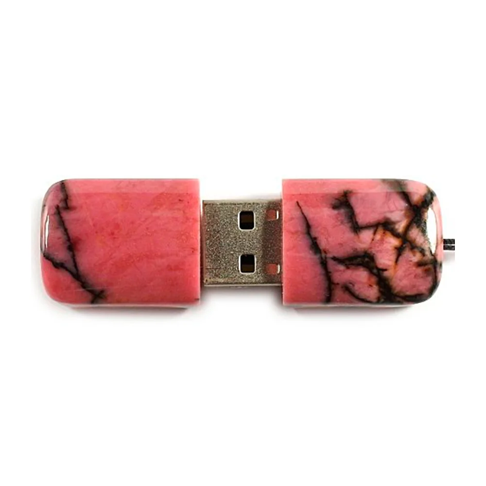 Флешка Каменная Родонит Rhodonite Stone S G296 красный 32 Гб - фото 5