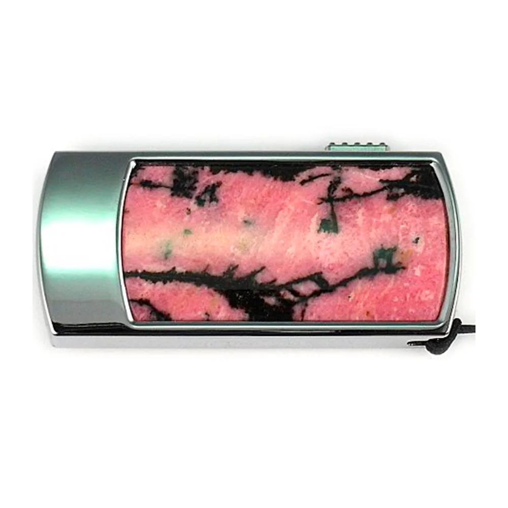 Флешка Каменная Родонит Rhodonite Stone F G296 розовый 2 Гб - фото 5