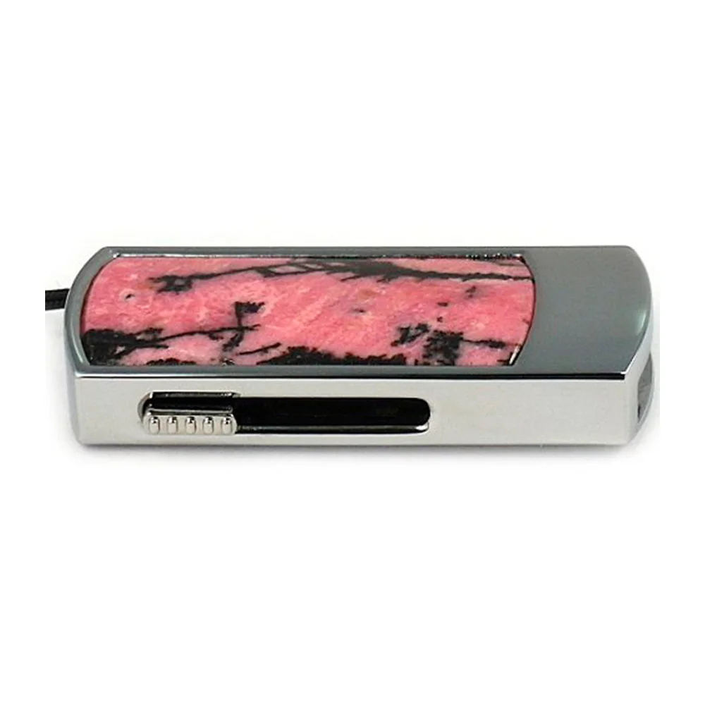 Флешка Каменная Родонит Rhodonite Stone F G296 розовый 2 ТБ - фото 4