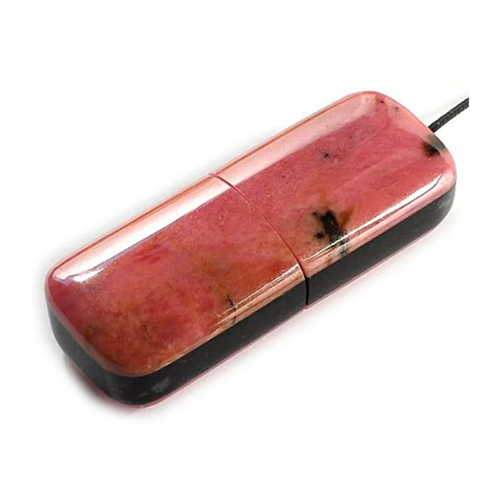 Флешка Каменная Родонит Rhodonite Stone S G296 красный 1 ТБ - фото 2