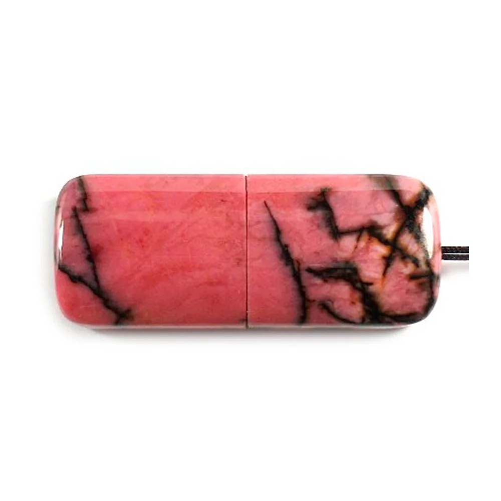 Флешка Каменная Родонит Rhodonite Stone S G296 красный 1 ТБ - фото 4