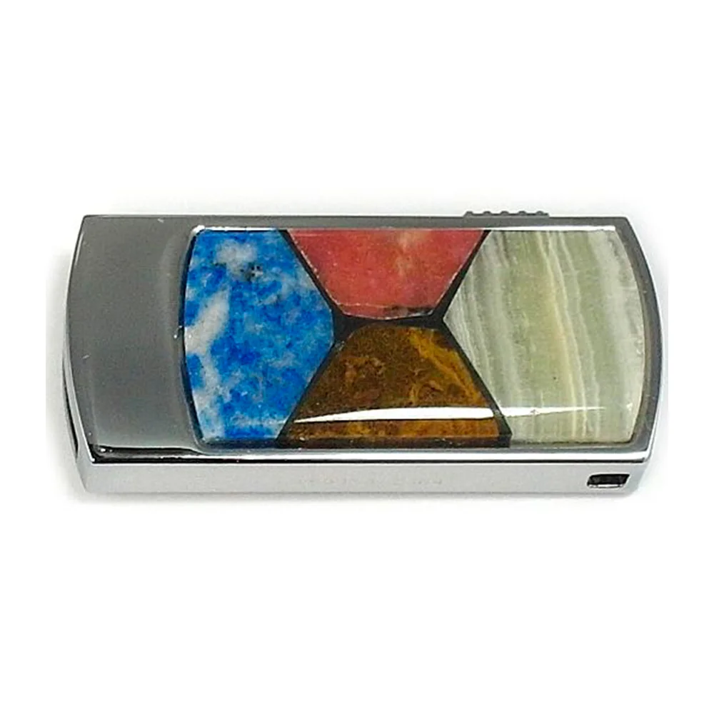 Флешка Каменная Мозаика Mosaic Stone G297 голубой 256 ГБ - фото 5