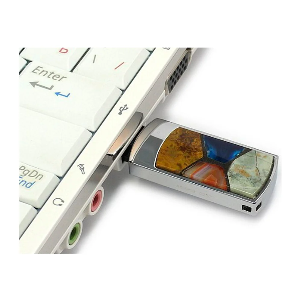 Флешка Каменная Мозаика Mosaic Stone G297 оранжевый 8 ГБ - фото 7