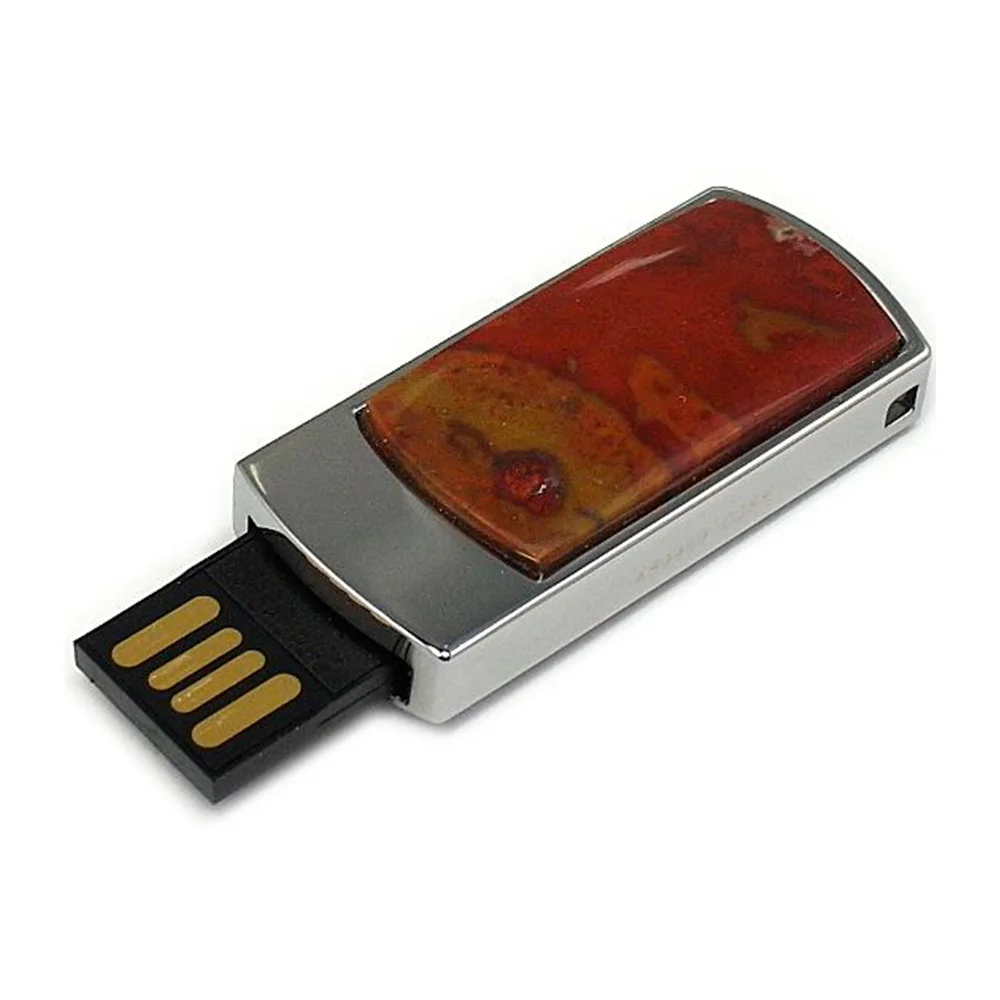 Флешка Каменная Яшма Jasper Stone D G298 бордовая 32 Гб - фото 7