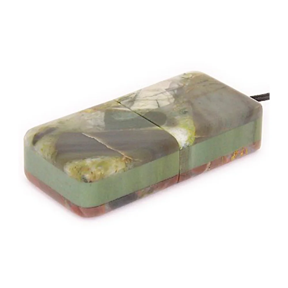 Флешка Каменная Яшма Jasper Stone Z G298 салатовый 2 ТБ - фото 1