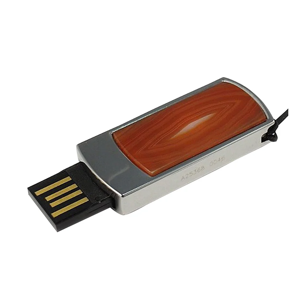 Флешка Каменная Агат Agate Stone C G300 оранжевый 16 Гб - фото 2