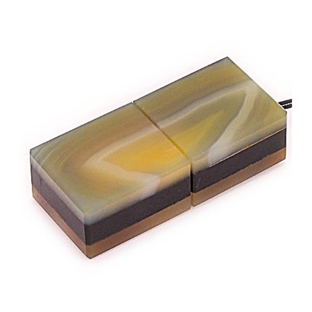 Флешка Каменная Агат Agate Stone Q G300 желтый 16 Гб - фото 1