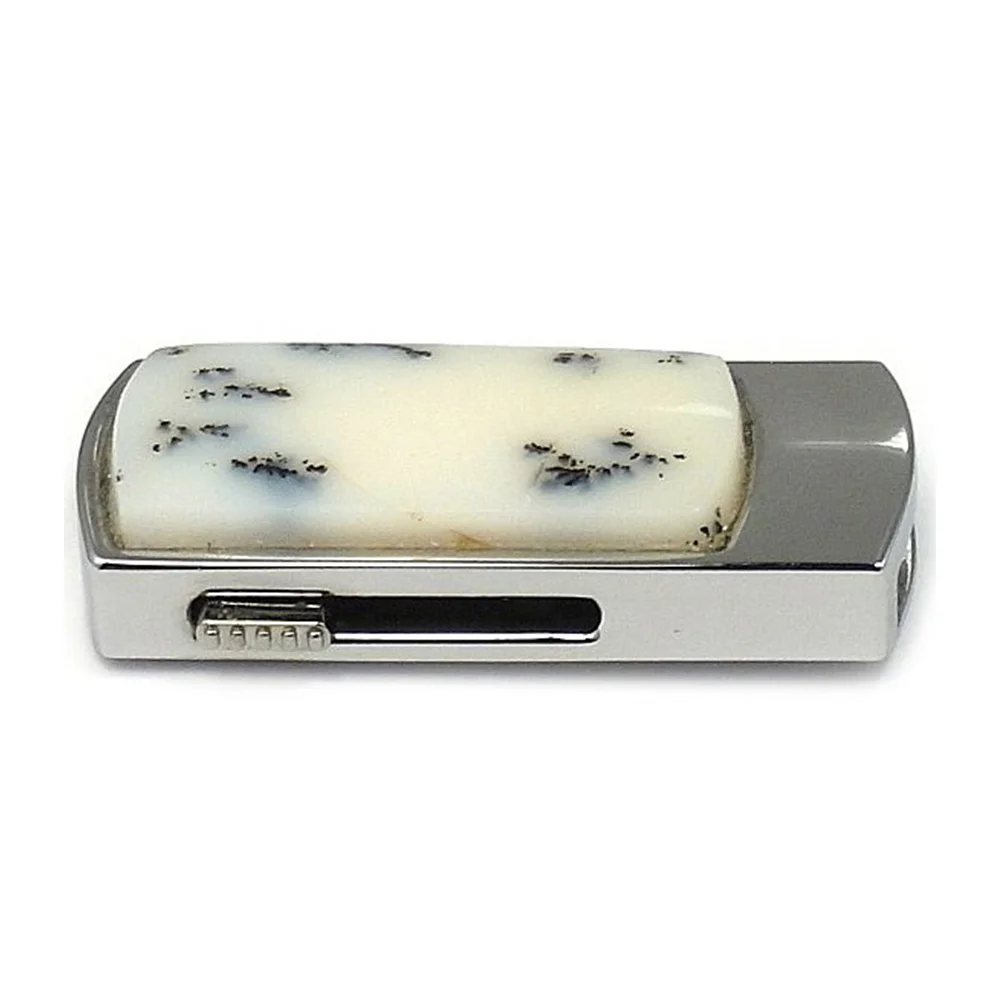 Флешка Каменная Агат Agate Stone K G300 белый 16 Гб - фото 4