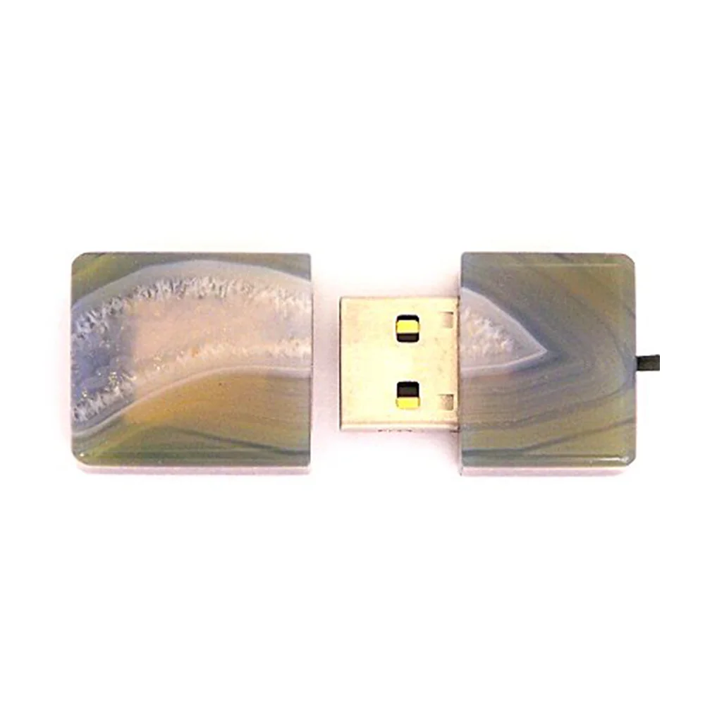 Флешка Каменная Агат "Agate Stone M" G300 желтый 256 Гб - фото 4