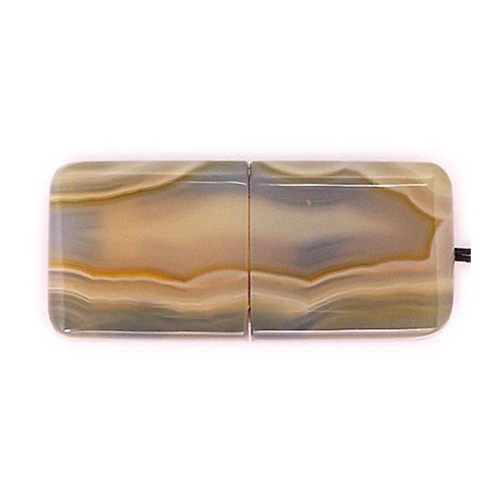 Флешка Каменная Агат "Agate Stone T" G300 желтый 1 Гб - фото 3