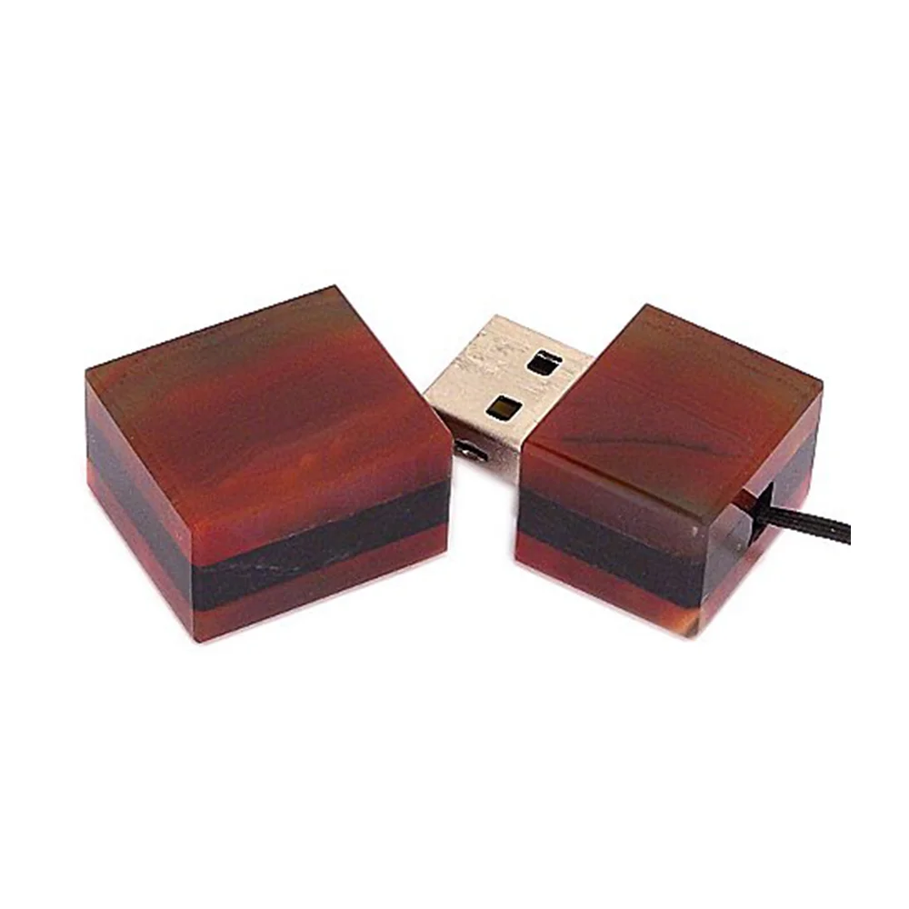 Флешка Каменная Агат Agate Stone W G300 оранжевый 512 Гб - фото 2