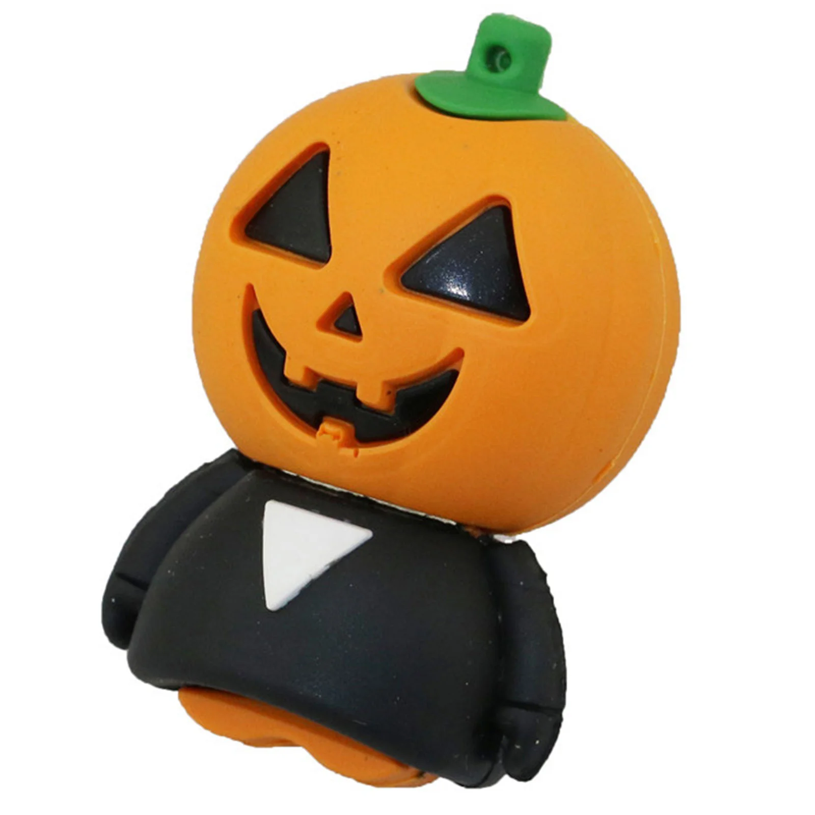 Флешка Резиновая Злая Тыква Evil Pumpkin S301 оранжевый-черный 4 Гб - фото 8