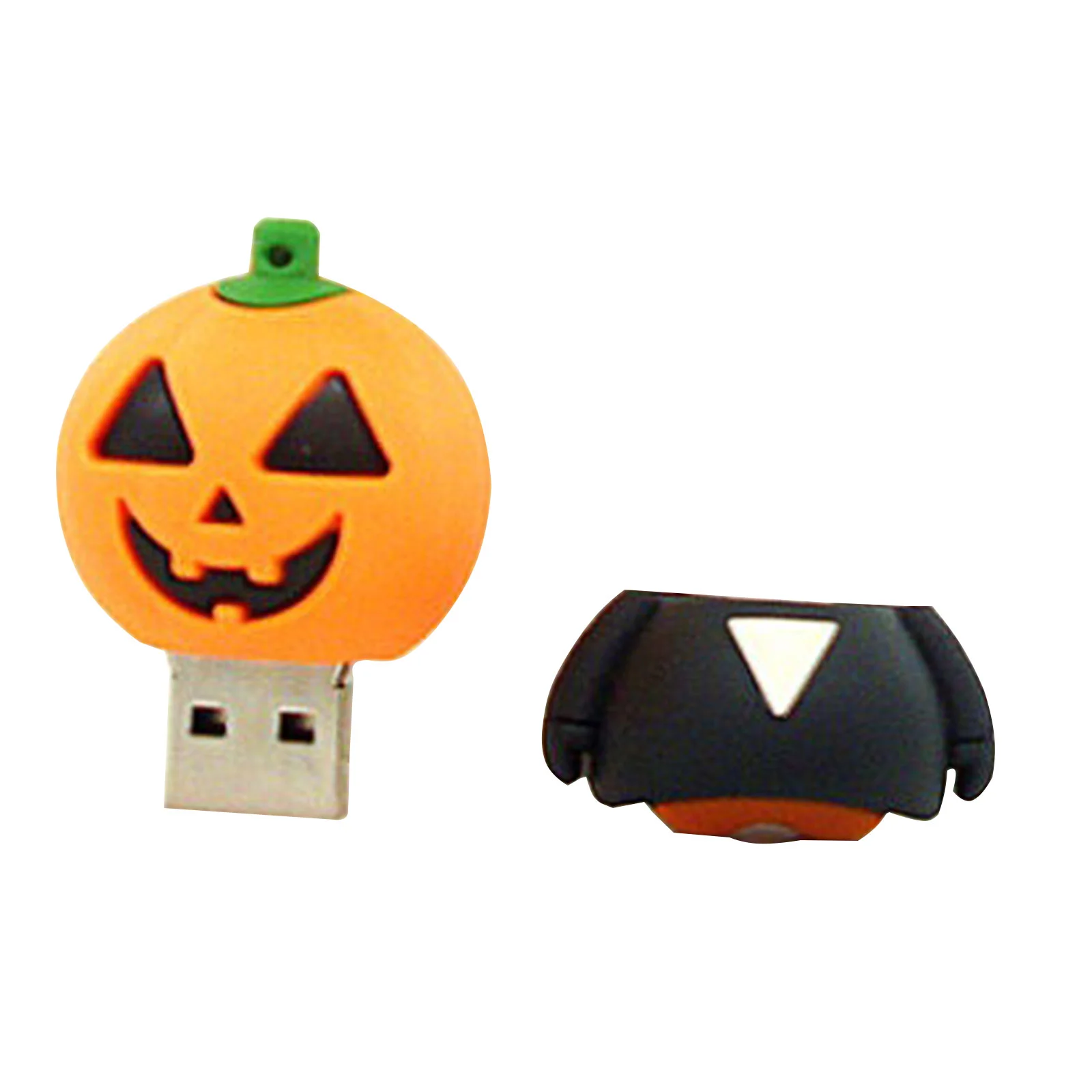 Флешка Резиновая Злая Тыква Evil Pumpkin S301 оранжевый-черный 4 Гб - фото 9