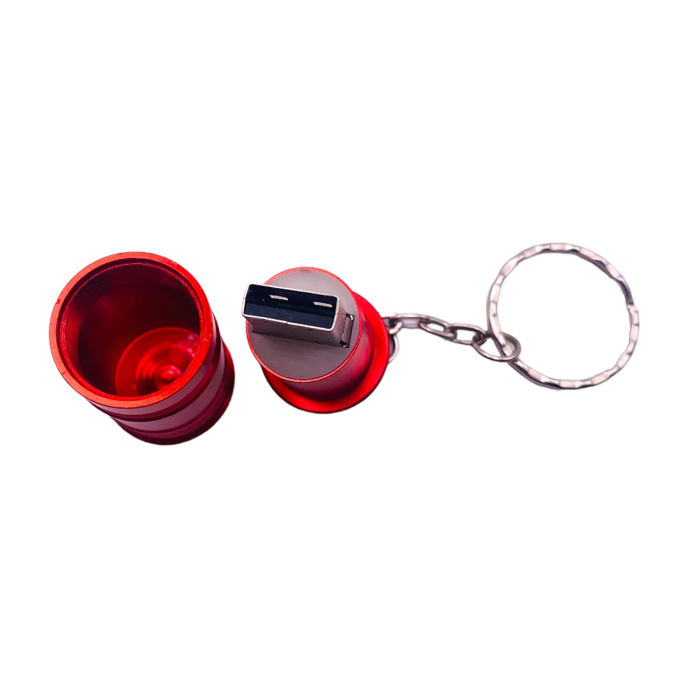 Флешка Металлическая Бочка Barrel R299 красная 128 Гб - фото 8