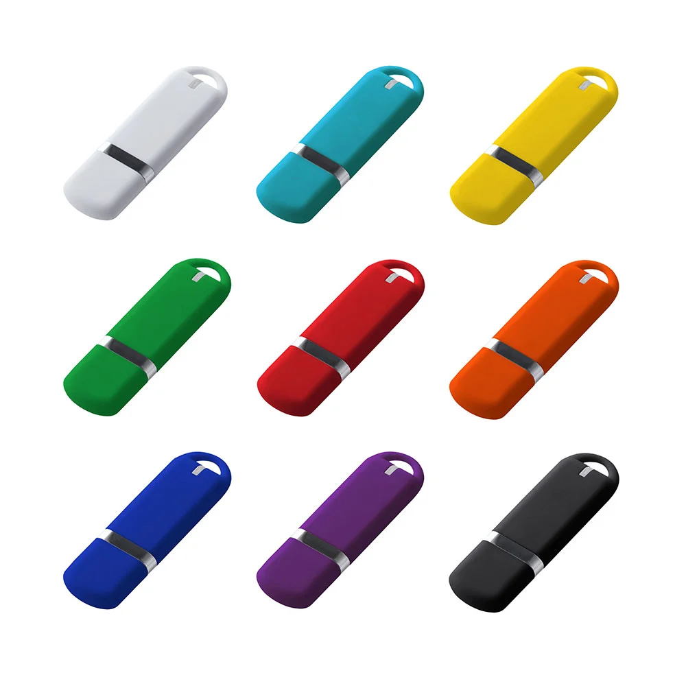 Флешка Пластиковая Мемо Софт-тач Memo Soft-touch S315 бирюзовый 1 Гб - фото 6