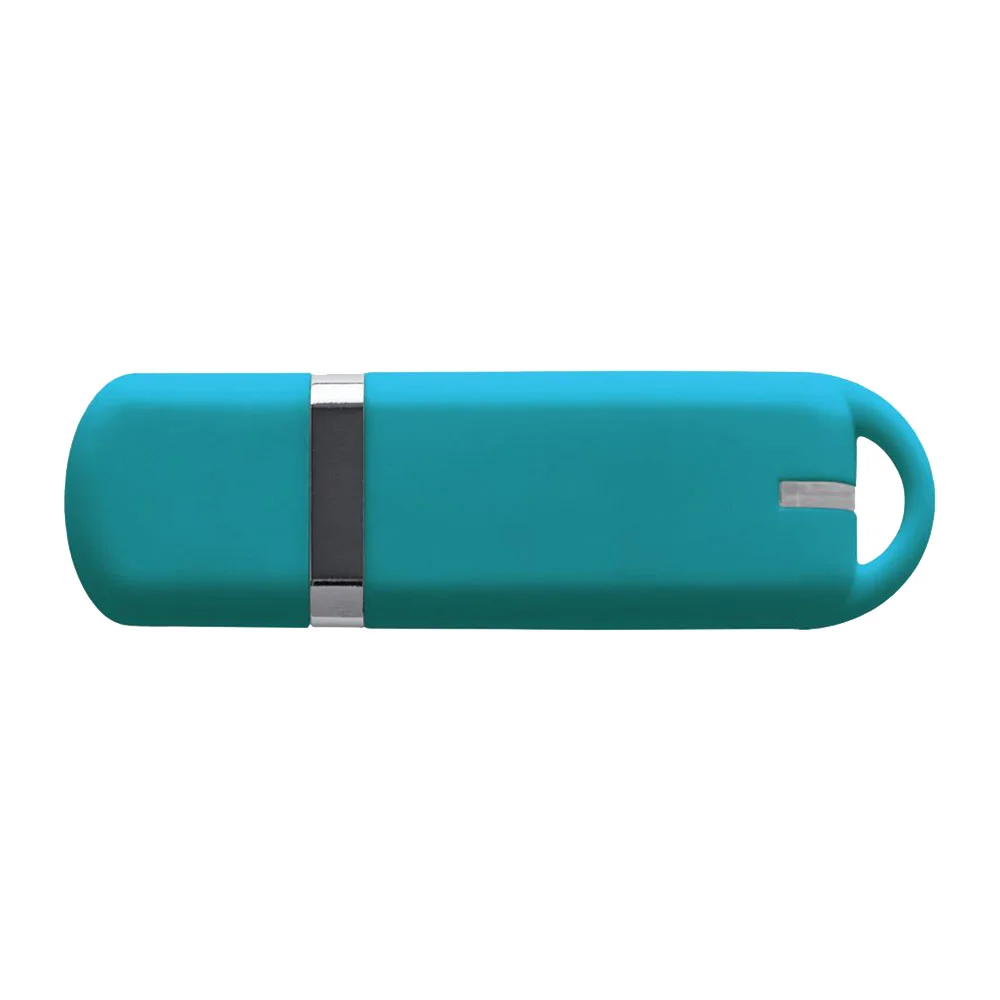 Флешка Пластиковая Мемо Софт-тач Memo Soft-touch S315 бирюзовый 256 Гб - фото 3