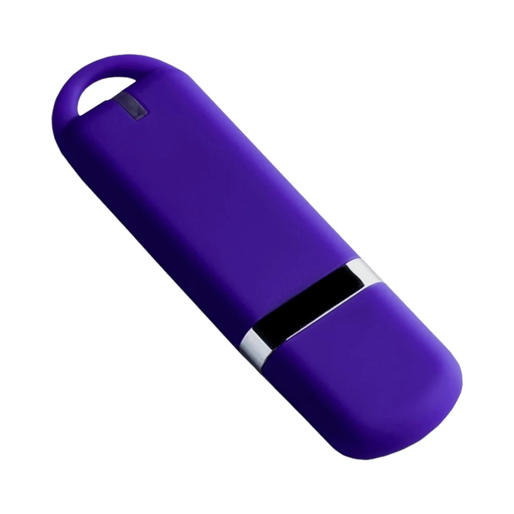 Флешка Пластиковая Мемо Софт-тач Memo Soft-touch S315 фиолетовый 1 Гб - фото 4