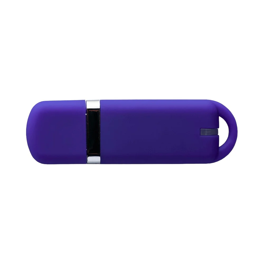 Флешка Пластиковая Мемо Софт-тач Memo Soft-touch S315 фиолетовый 2 ТБ - фото 3