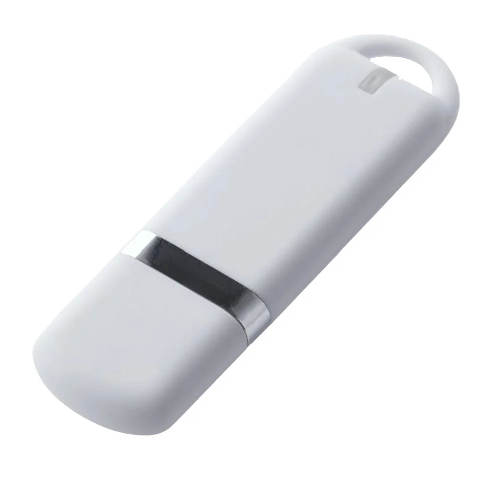 Флешка Пластиковая Мемо Софт-тач Memo Soft-touch S315 белый 2 ТБ - фото 1