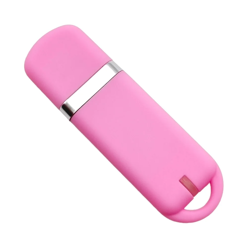 Флешка Пластиковая Мемо Софт-тач Memo Soft-touch S315 розовый 4 Гб - фото 5