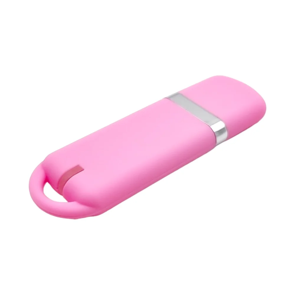 Флешка Пластиковая Мемо Софт-тач Memo Soft-touch S315 розовый 256 Мб - фото 8