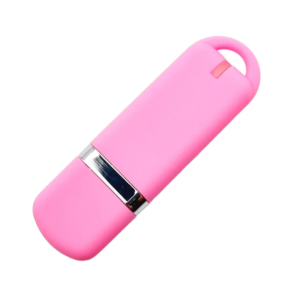 Флешка Пластиковая Мемо Софт-тач Memo Soft-touch S315 розовый 32 Гб - фото 1