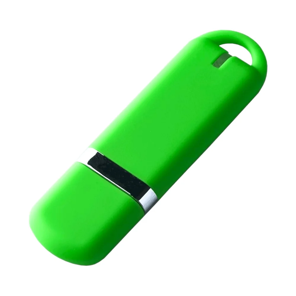 Флешка Пластиковая Мемо Софт-тач Memo Soft-touch S315 салатовый 32 Гб - фото 1