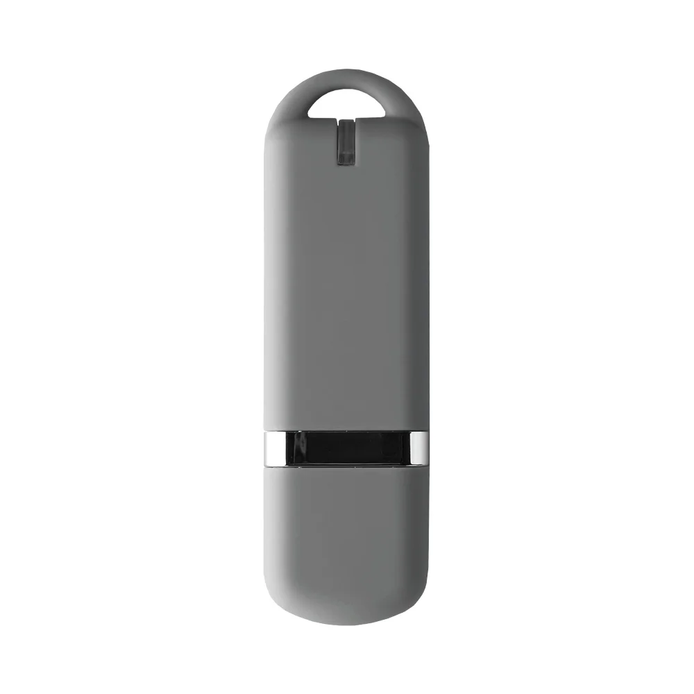 Флешка Пластиковая Мемо Софт-тач Memo Soft-touch S315 серый 128 Мб - фото 2