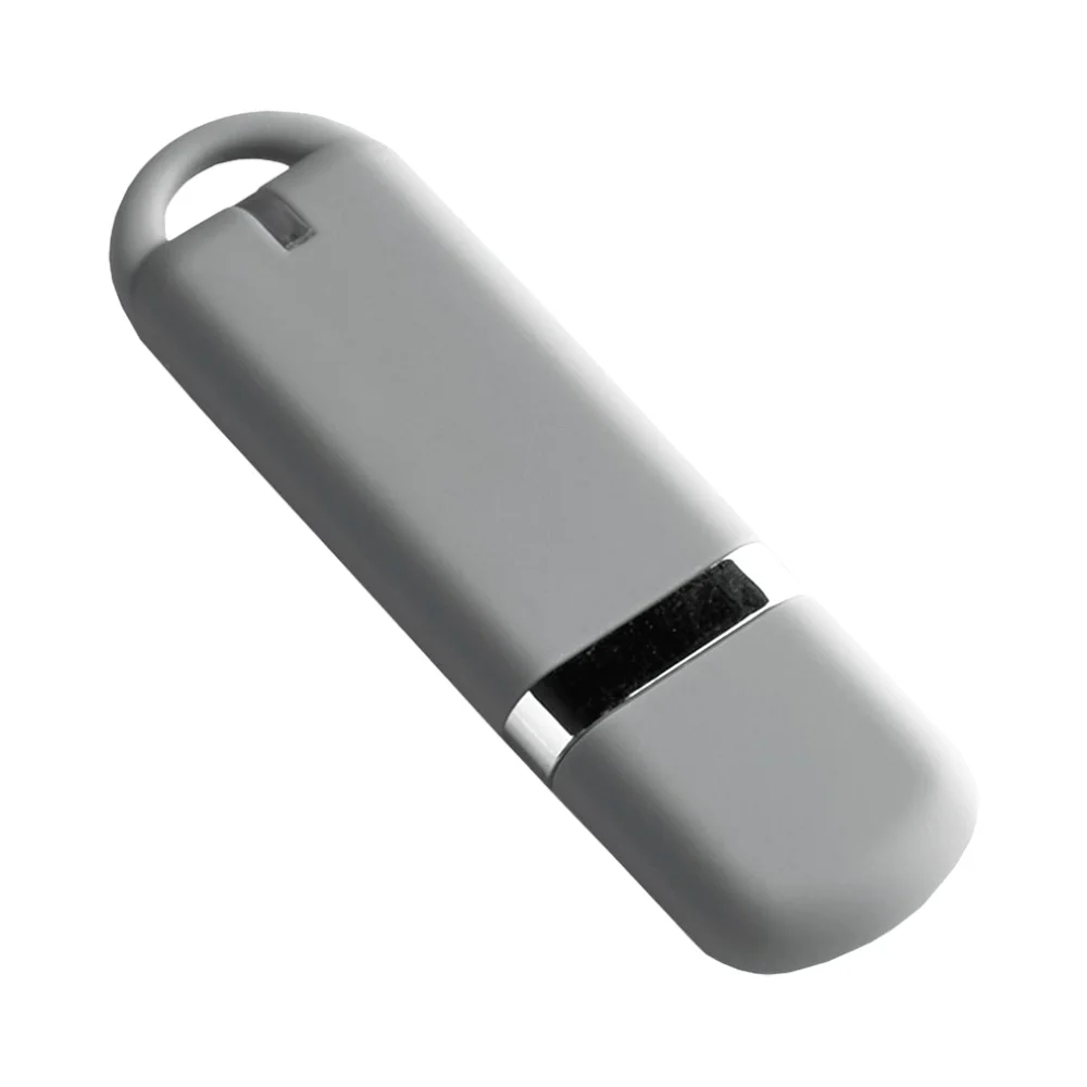 Флешка Пластиковая Мемо Софт-тач "Memo Soft-touch" S315 серый 1 Гб - фото 4