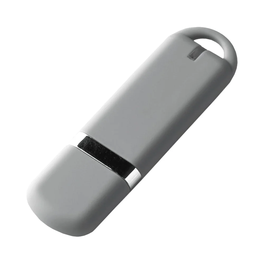 Флешка Пластиковая Мемо Софт-тач Memo Soft-touch S315 серый 512 Гб - фото 1